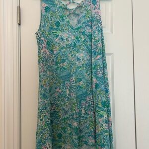 Lilly Pulitzer Kristen Swing Dress Surf Blue- Lilly Loves Charleston SC Print